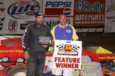 Auto Racing Imca Modifieds on Miller Lite Imca Modifieds  Andy Krieger  Burlington