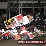 Schatz Slips through Melee in World of Outlaws Victory at Farmer City