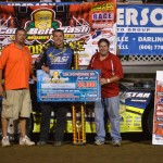 Chris Simpson wins Corn Belt Clash at Lafayette County Speedway.