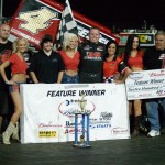 Jon Agan Scores First Ever Sprint Invaders Win at Lee County Speedway!