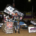 Kaeding Claims Another World of Outlaws STP Sprint Car Bullring Win
