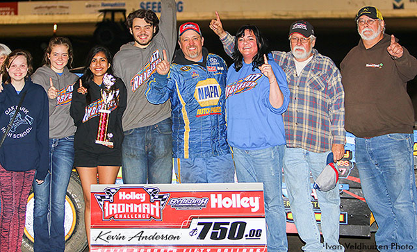 Kevin Anderson won the Holley USRA Stock Car main event.