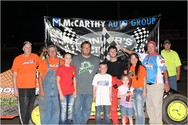 #19X “Magic Man” Joshua Munsen, E-Modified Feature Winner!!!  Photo by Judy Staley