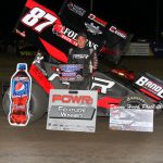 Aaron Reutzel Astonishes with POWRi 410 Outlaw Sprint Win at Lee County Speedway