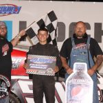 Jace Eckrich wins Modified Feature at Lee County